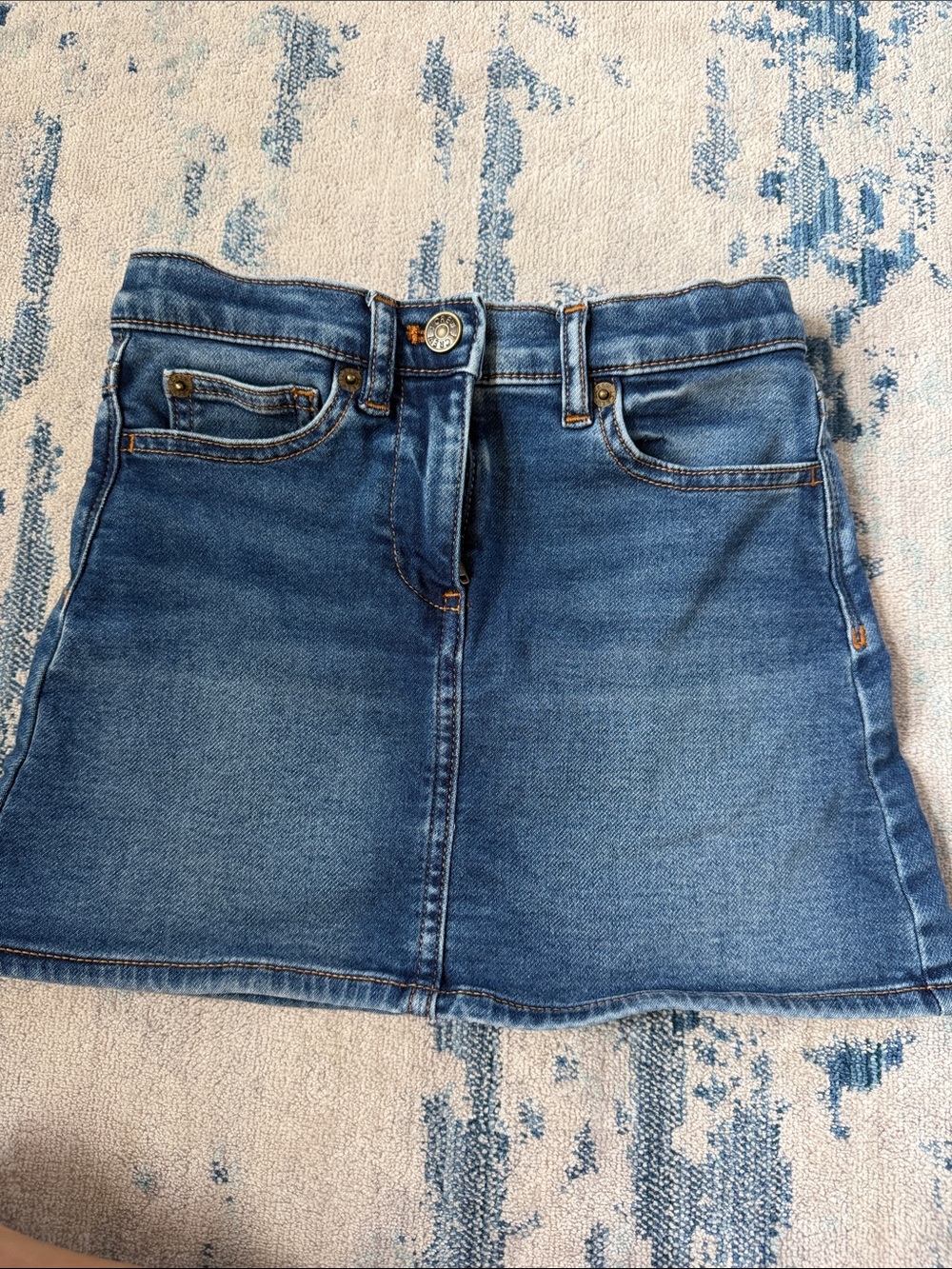 J. Crew Factory Blue Denim Mini Skirt